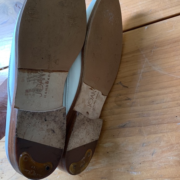 Vintage JOAN & DAVID White Leather Loafer Flats size 7 1/2 - Picture 5 of 9